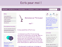 Tablet Screenshot of ecris-pour-moi.com